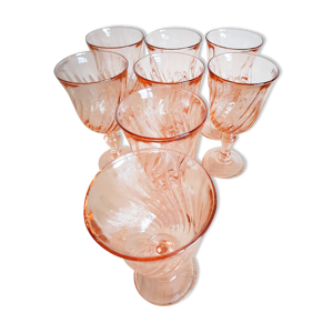 set de 8 verres à pieds