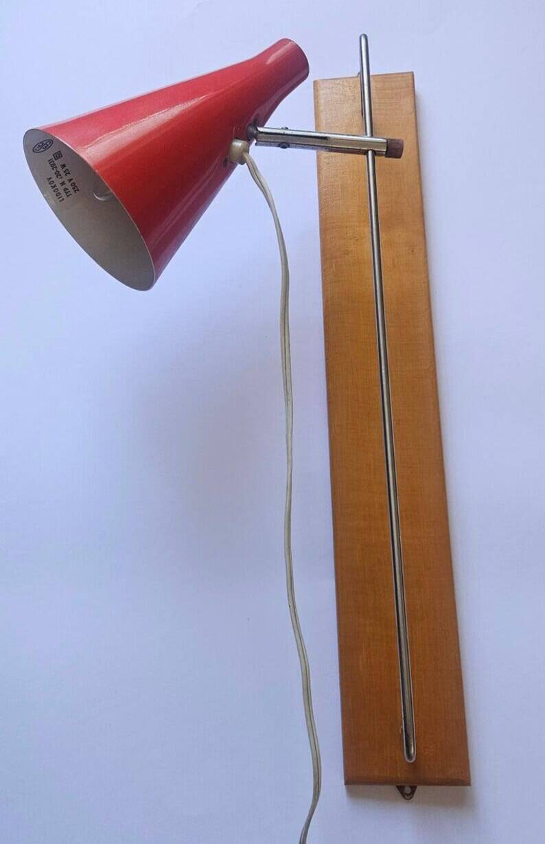 Rare Midcentury Wall Lamp Lidokov in style of Stilnovo, 1960s