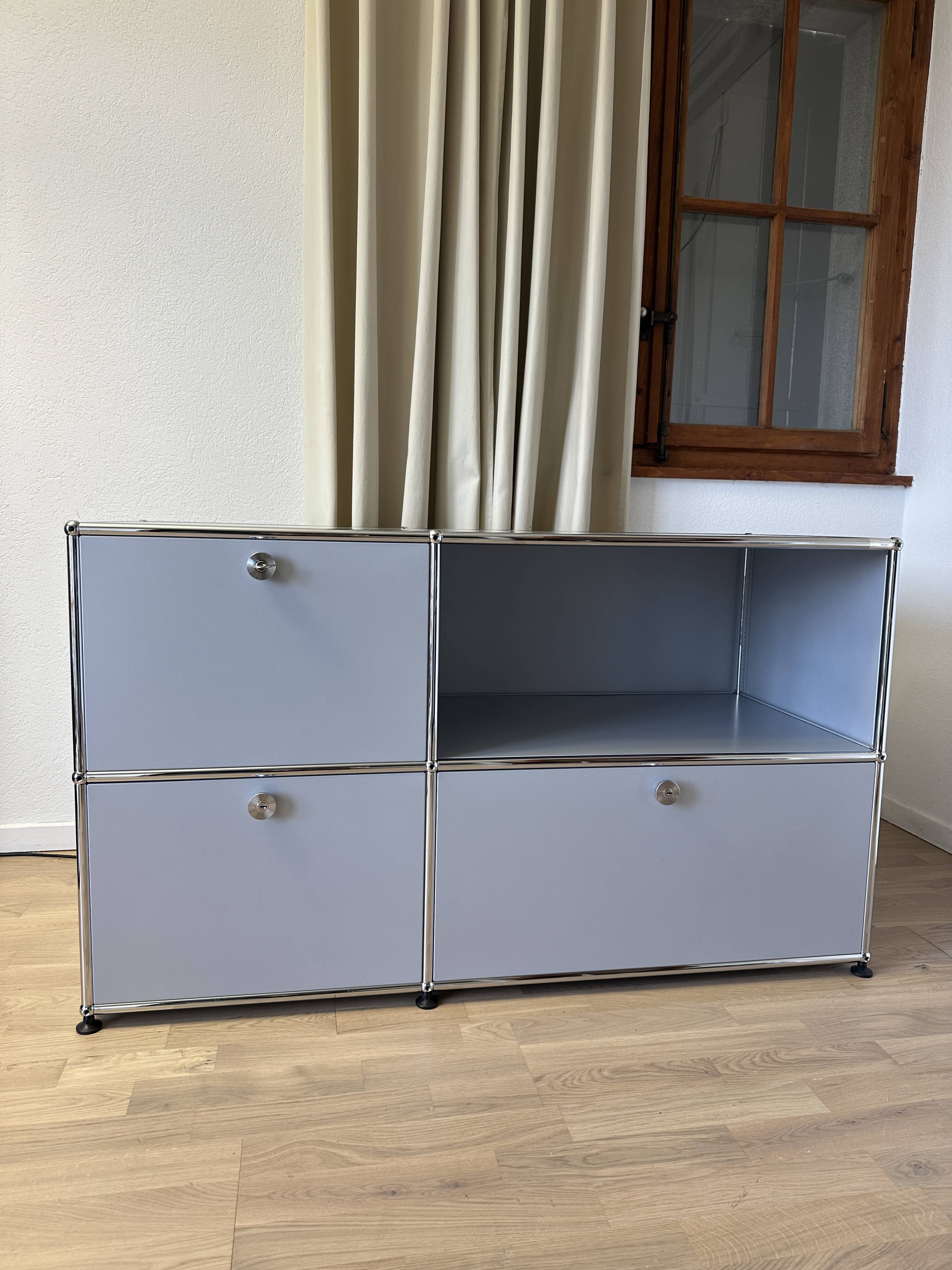 USM Haller Commode in Matte Silver