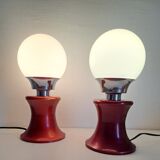 Pair of vintage bedside lamps
