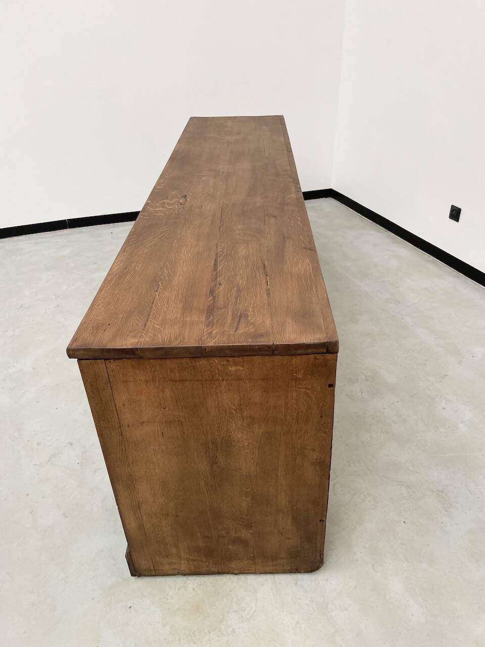 Enfilade de métier XXL chêne portes vitrées