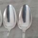 Large silver-plated metal spoon (silver hallmark) Louis XV style