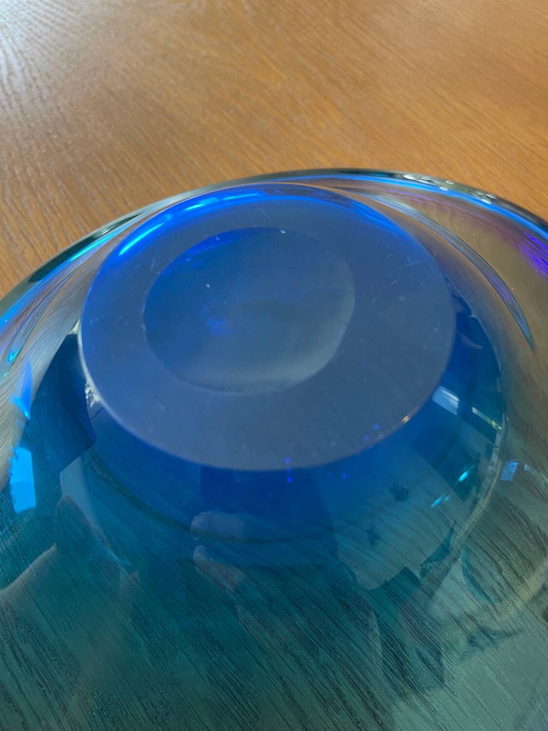Cobalt blue bowl or catchall in Scandinavian design.