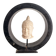 Sculpture Buddha Head in Reconstituted Stone on Khmer Thai Ring Base