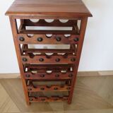 Solid wood wine rack