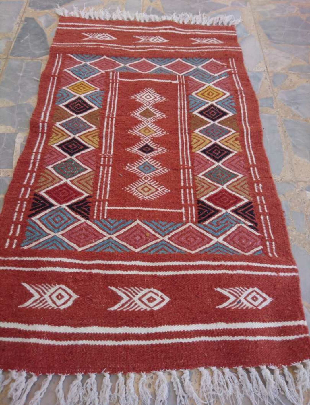 Handmade berber kilim rug 60x100cm