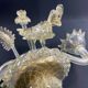 Large two-light wall lamp in Murano glass Venice