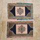 Set of 2 vintage handmade Turkish rugs 51x82 cm