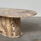 Classic Marble Coffee Table Fior di Pesco, Italy, 1970s