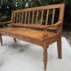 Settle in solid beech