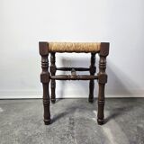 70s Rush Seat Stool