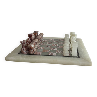 Vintage marble chess set