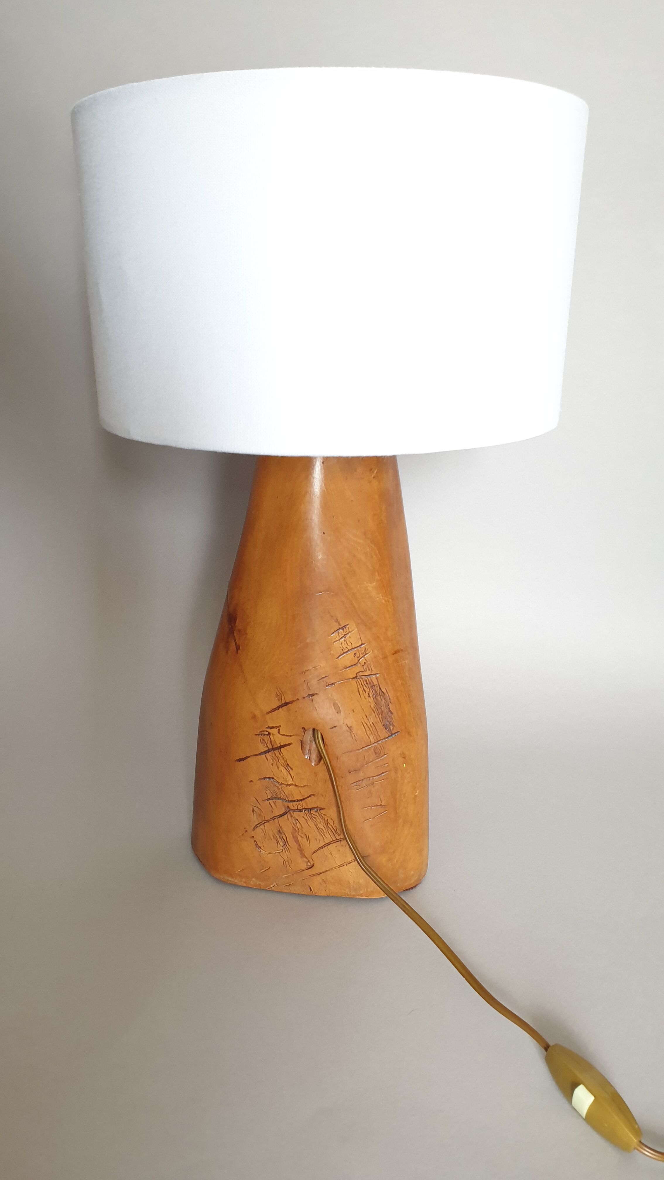 Vintage brutalist table lamp