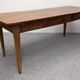 Burgundian farmhouse table in cherry wood, France early 19th century.