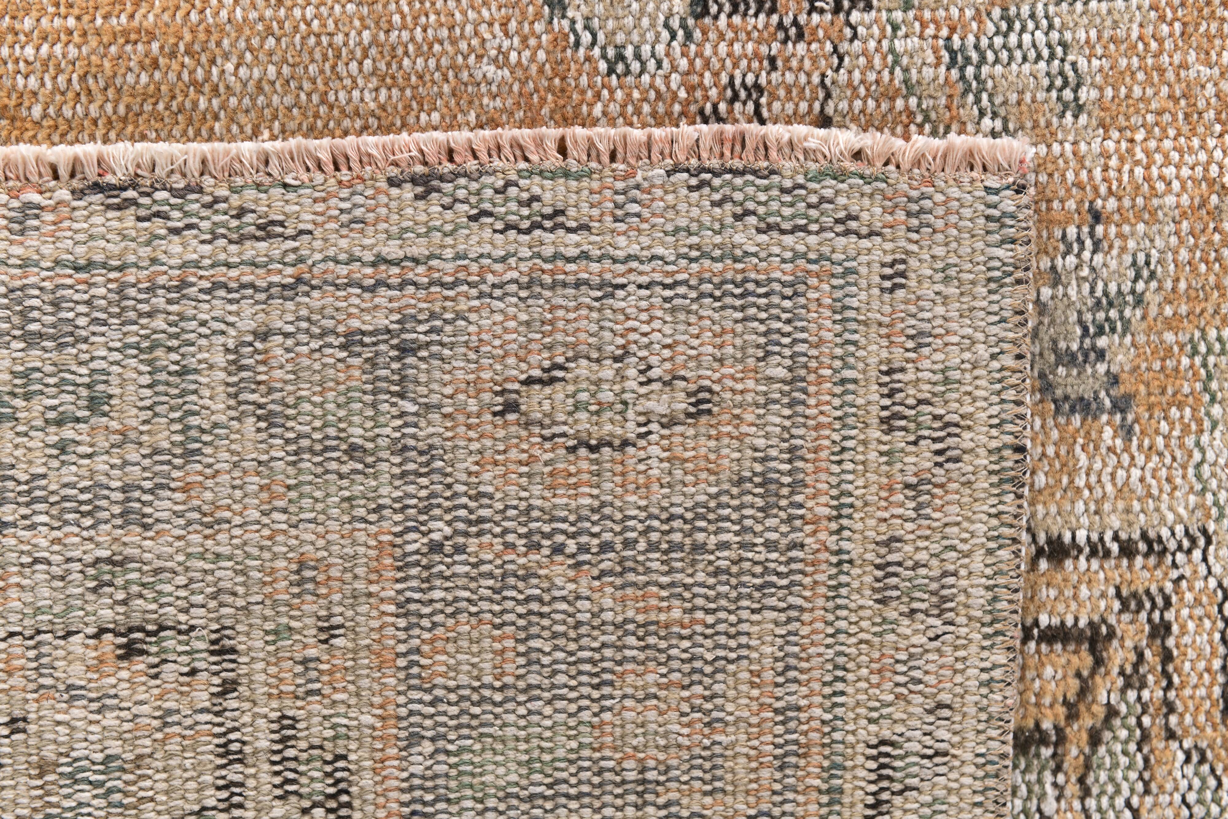 57s Orange Classic Vintage Rug 158x260Cm