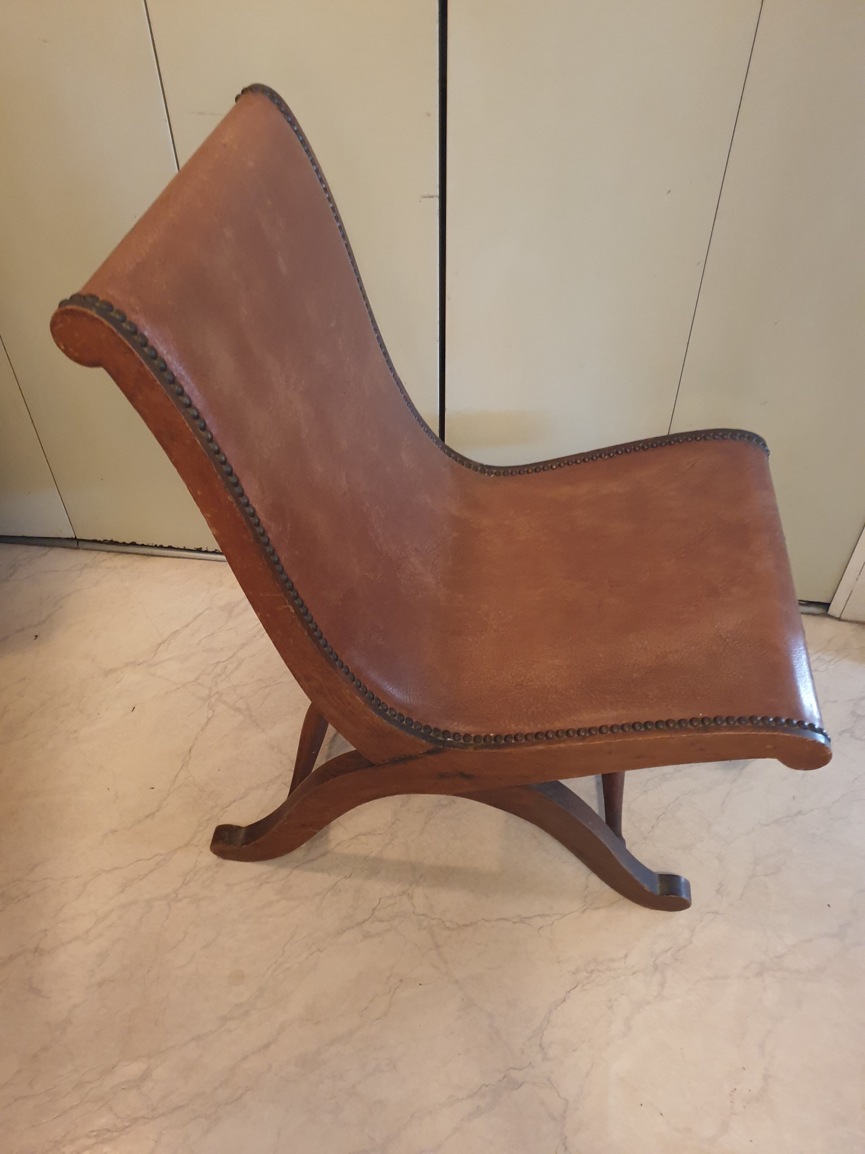 Armchair slipper stone lottier 40s