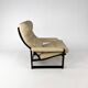 Fauteuil Scandinave en Cuir, Chêne et Bouleau, 1960
