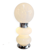 Lampe de sol de l'âge spatial italien en verre de Murano des années 1970