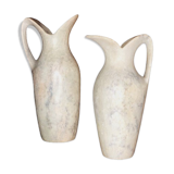 2 jugs in rough cut stone