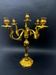 Very large five-light candelabra, in the Louis XV rocaille style, made of gilt bronze.