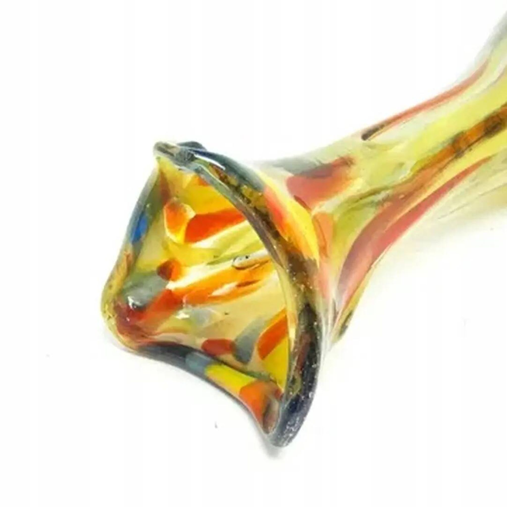 Sekacz vase, modernism, glass, Poland, 1970s