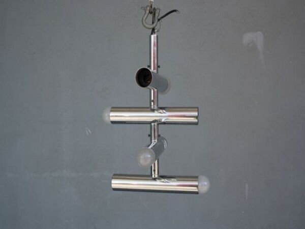Lustre chromé vintage 1970 design orientable