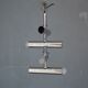 Chrome chandelier vintage 1970 swivel design