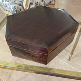 Boite ancienne en bois verni