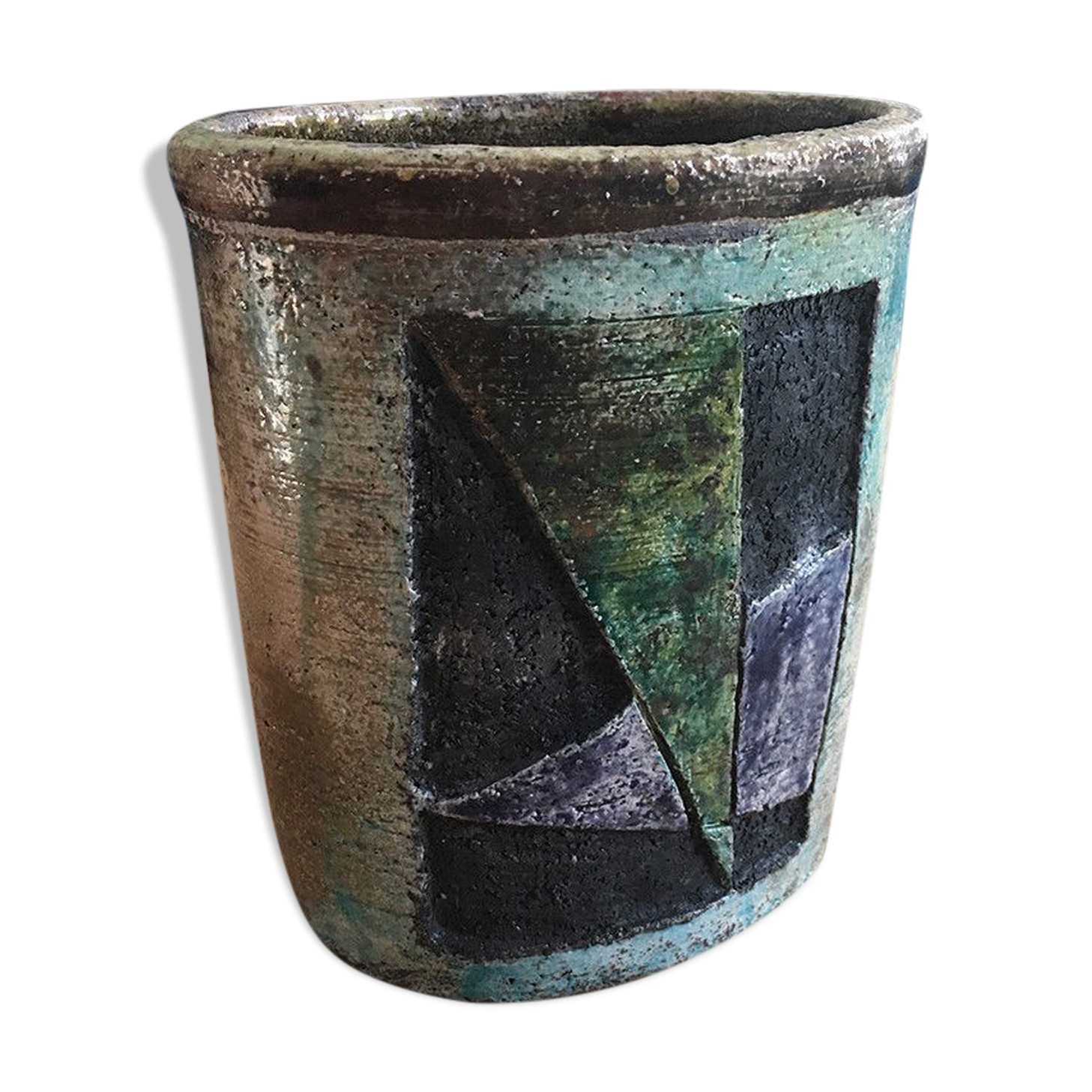Vase céramique Fat Lava West German Pottery Vase rétro Vintage Années 70