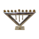 Menorah or hanukkah, 9-branched candlestick