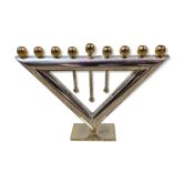 Menorah or hanukkah, 9-branched candlestick