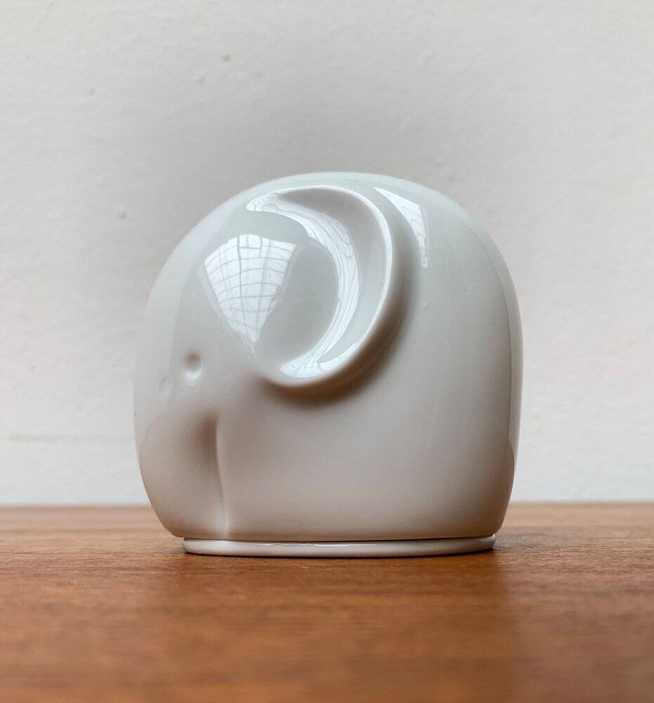 Vintage secret box elephant in German porcelain from Arzberg