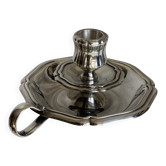 Silver-plated hand candlestick in the Louis XV style
