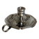Silver-plated hand candlestick in the Louis XV style
