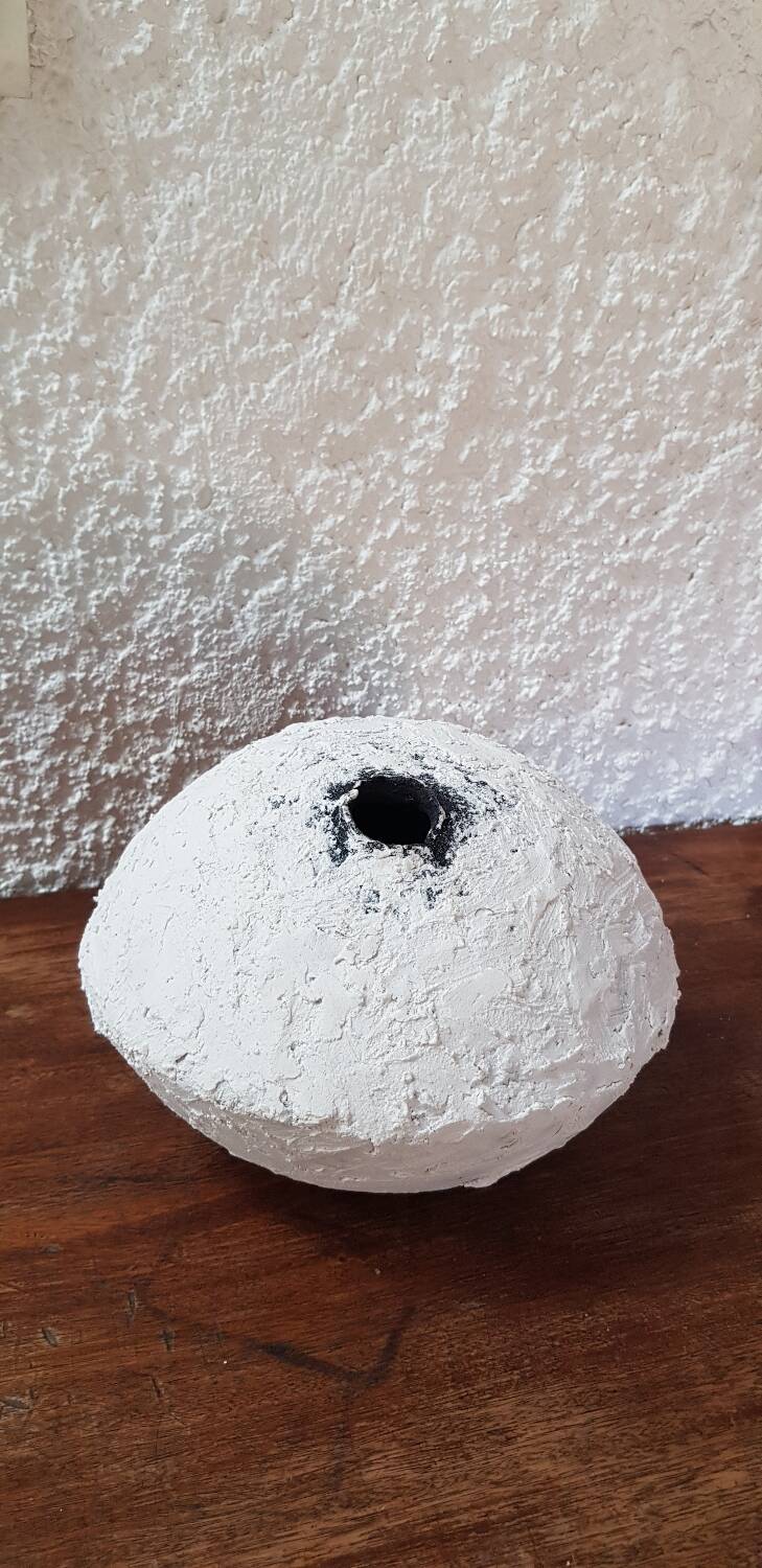 Sculptural ceramic vase