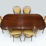 Table et 6 chairs Michael Thonet designed No.11