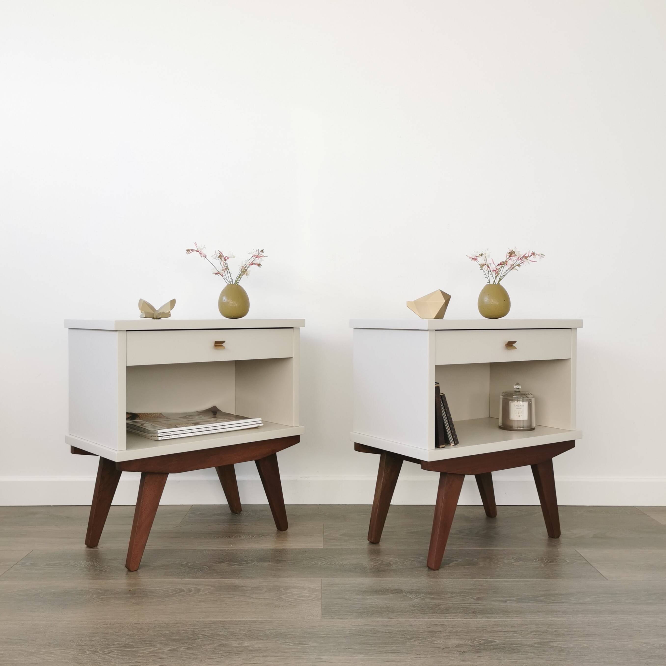 Vintage bedside tables