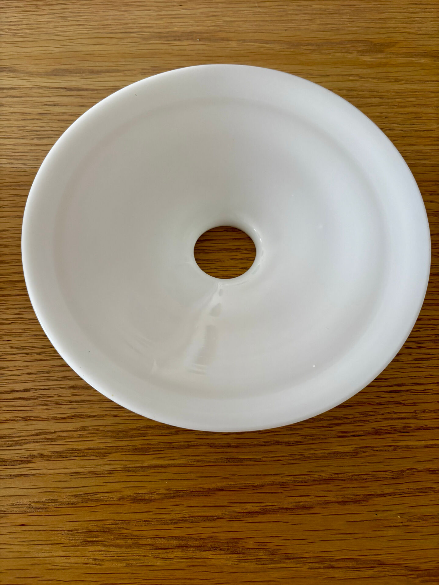 Vintage bel abat jour pour suspension en opaline blanche