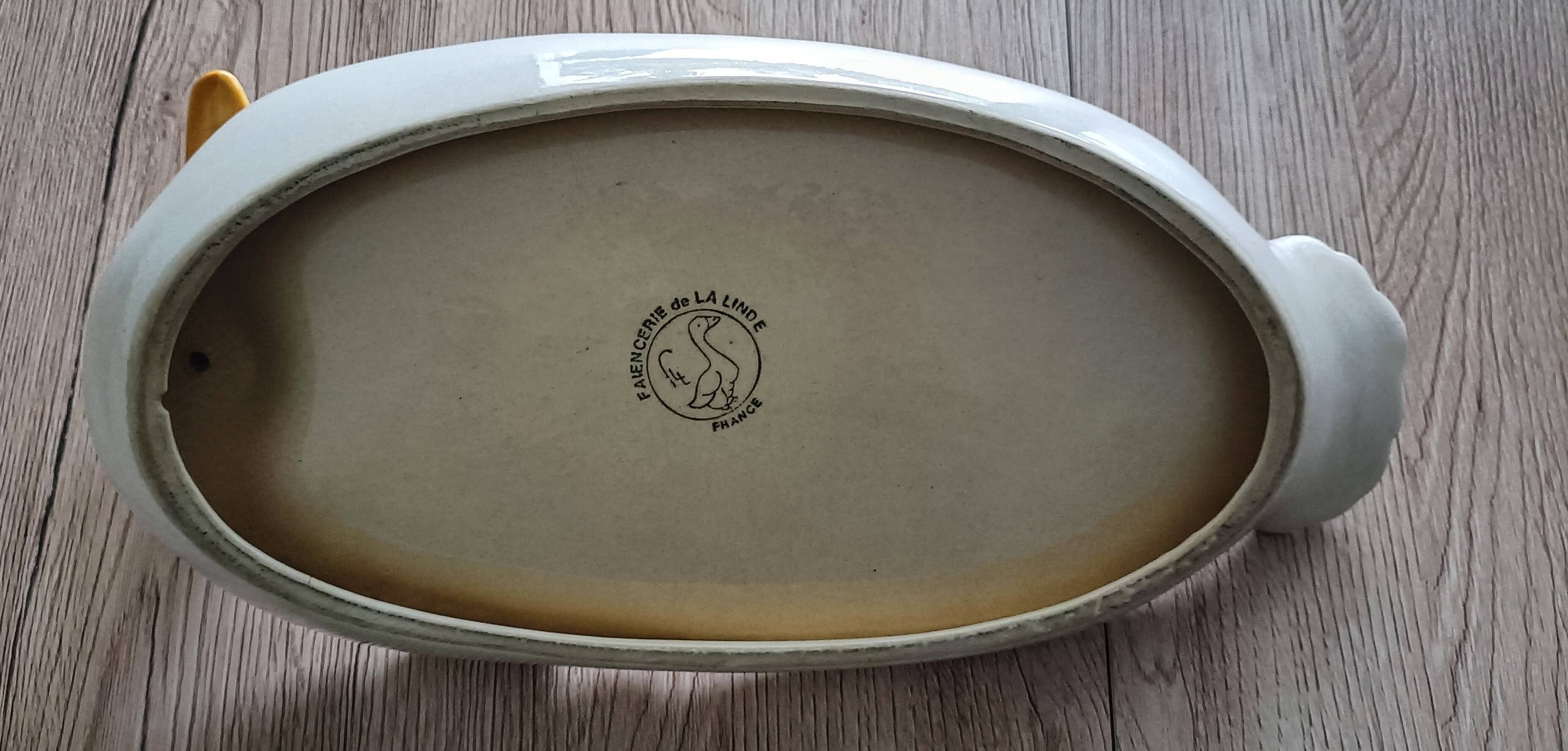 Linde earthenware foie gras serving dish