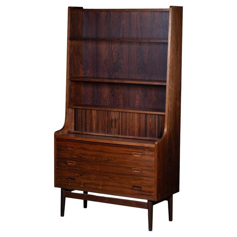Rosewood Bookcase attributed to Johannes Sorth for Nexø Møbelfabrik, 1960s