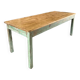 Old wooden farm table