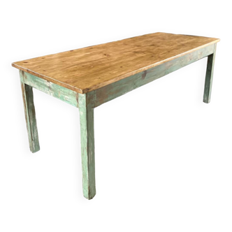 Old wooden farm table