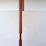 Scandinavian copper and teak floor lamp