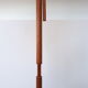 Lampadaire scandinave cuivre et teck
