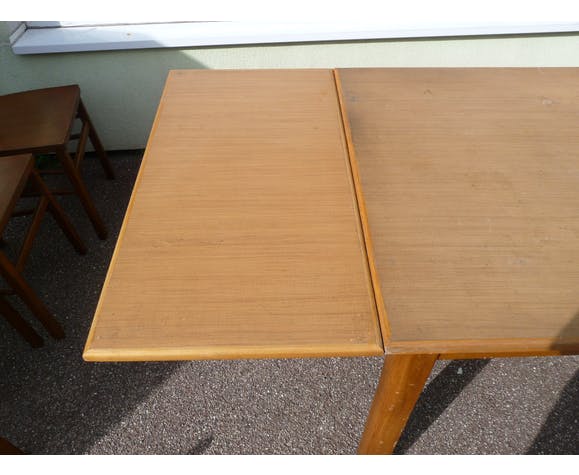 Vintage wooden bistro table 1950/1960