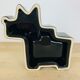 Vide poche chien céramique noire