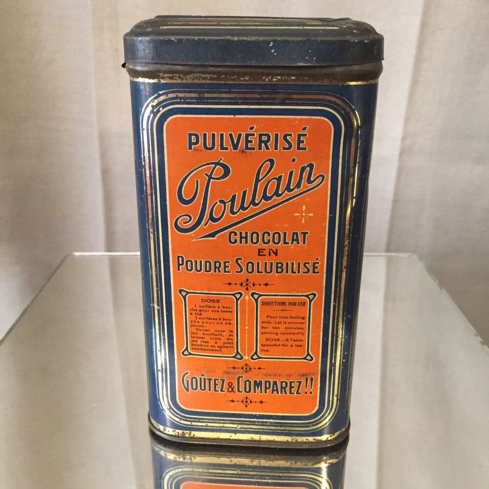 Boîte publicitaire chocolat Poulain
