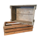 Lot de 2 caisse en bois ancienne