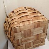 Vintage wooden basket for picking mushrooms