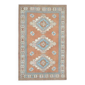 1970s Vintage Turkish Oushak Handmade Wool Cotton Brown Area Rug 160x254